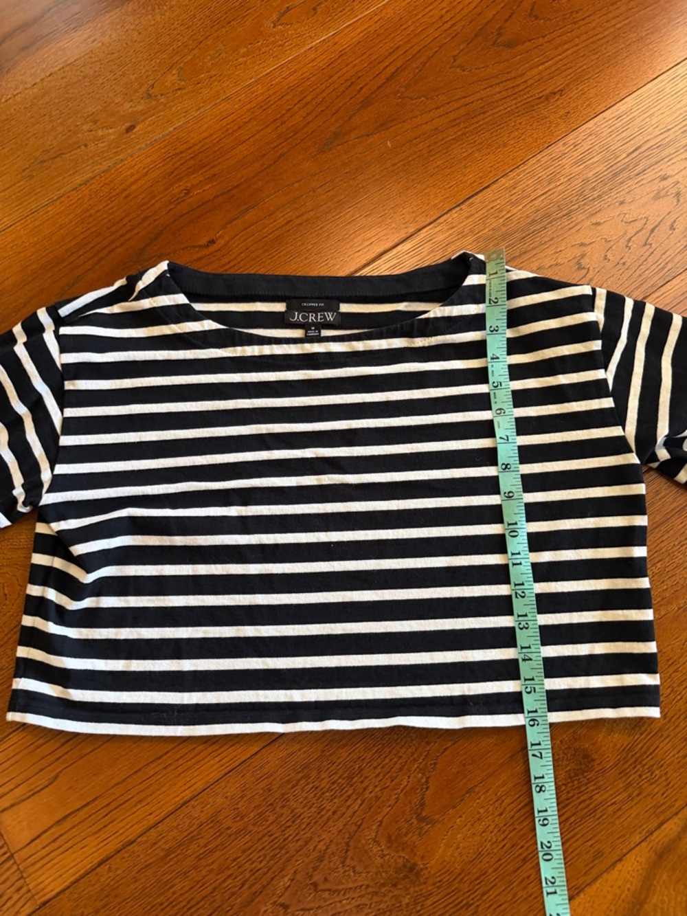 J. Crew Cropped Boatneck T-shirt - Picture 9 of 10